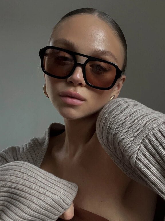 OLANE Oversized Cat-Eye Sunglasses Tortoise / OrangeSunglasses