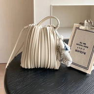Pleated Crossbody Mini Bag