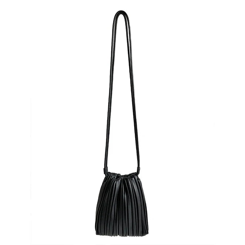 OLANE Pleated Crossbody Mini Bag BlackBag