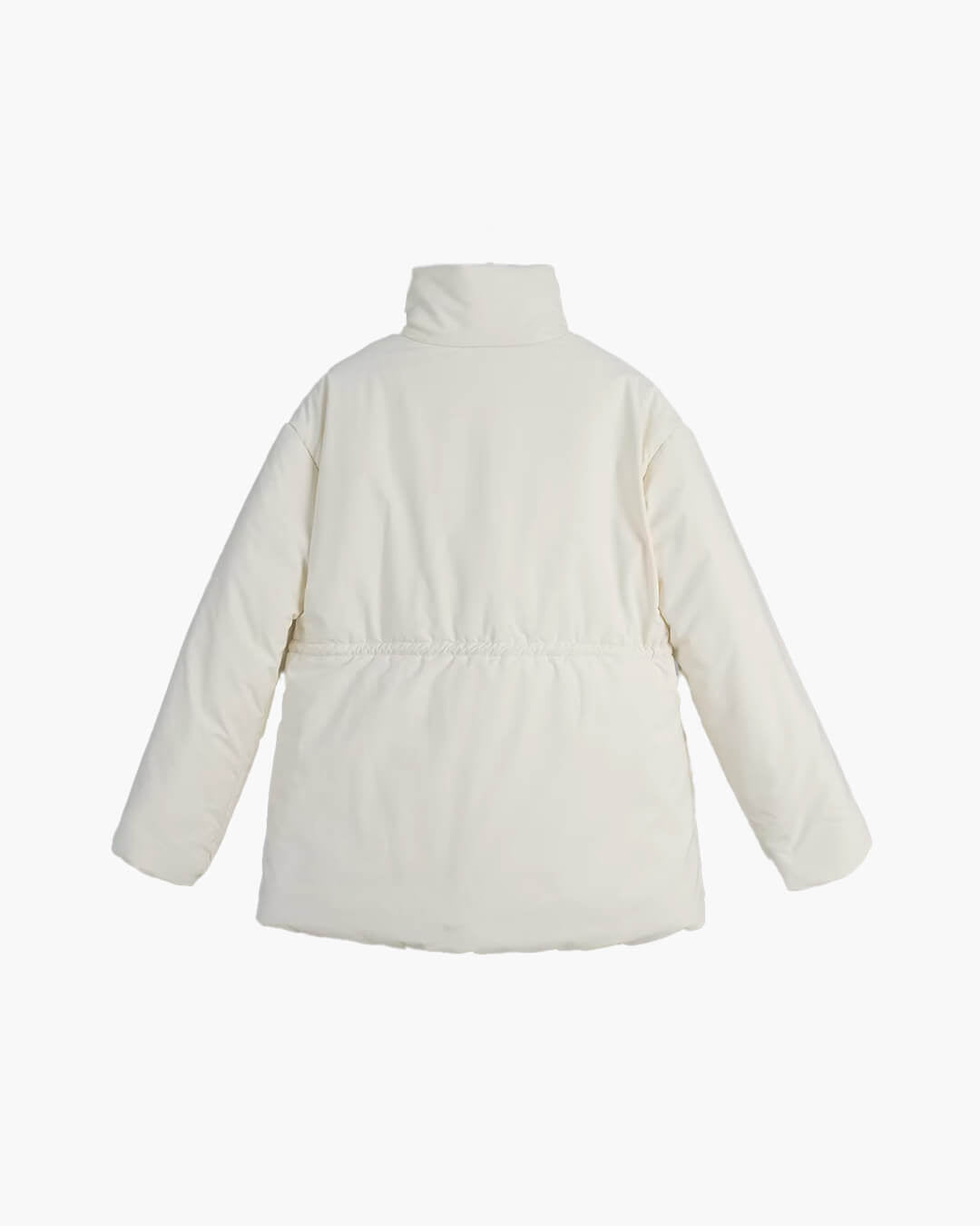 OLANE Quilted Stand Collar Padded Puffer Coat BeigeSWomen's Coats & Jackets