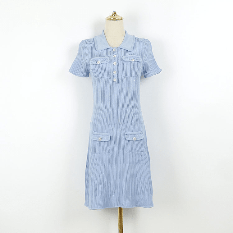 OLANE Sequin Knit Mini Dress with Ruffle Details BlueSWomen’s Dresses