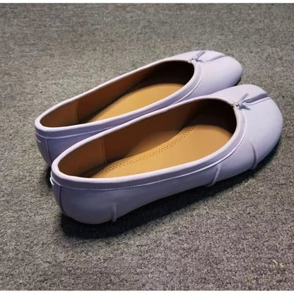 OLANE Slip - On Split - Toe Leather Mules Lavender41Women's Shoes