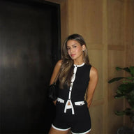 Kate Soft ensemble top et short tricotés