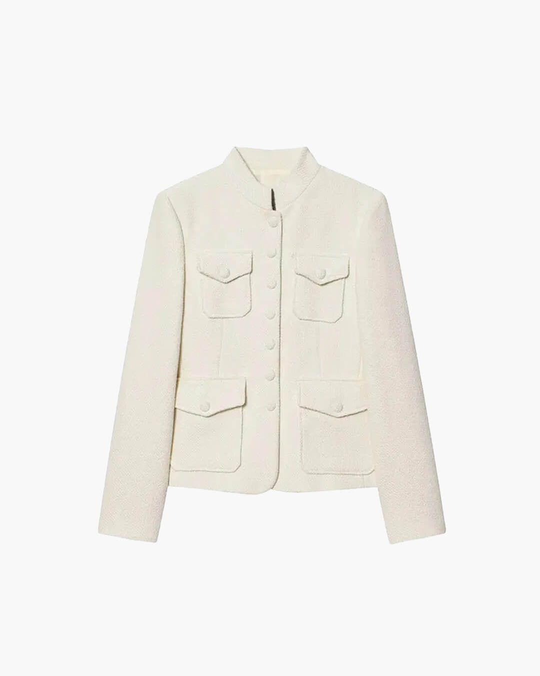 OLANE Stand Collar Blazer with Flap Pockets SWomen's Coats & Jackets
