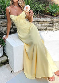 Robe maxi Ellen à corsage structuré