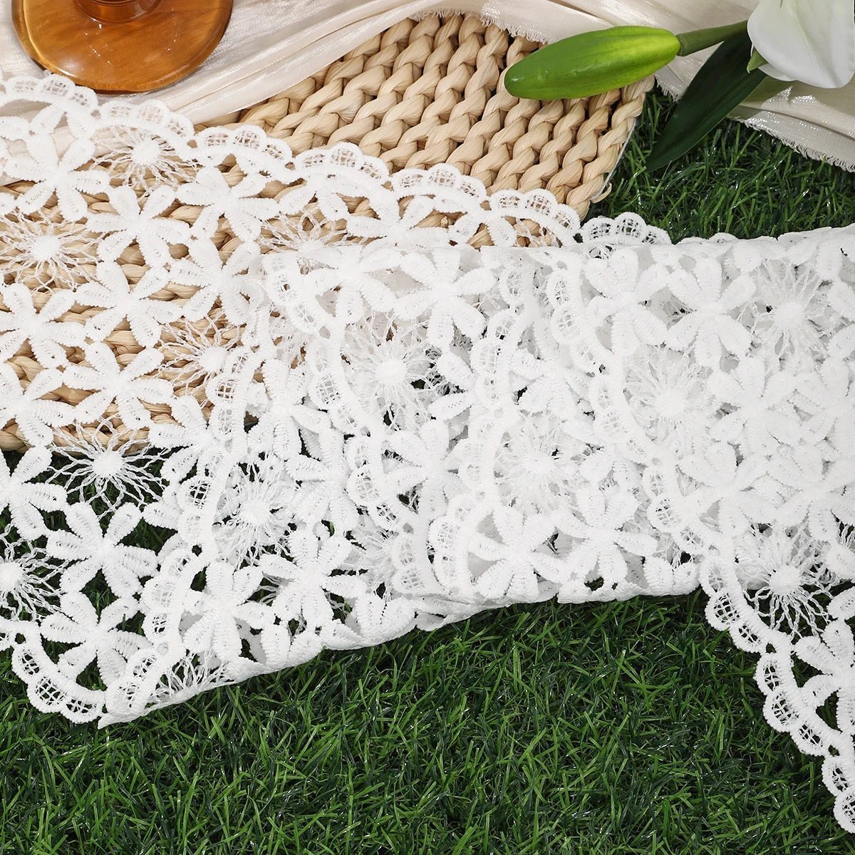 OLANE Stylish Bohemian Triangle Headscarf WhiteWomen's Accessories