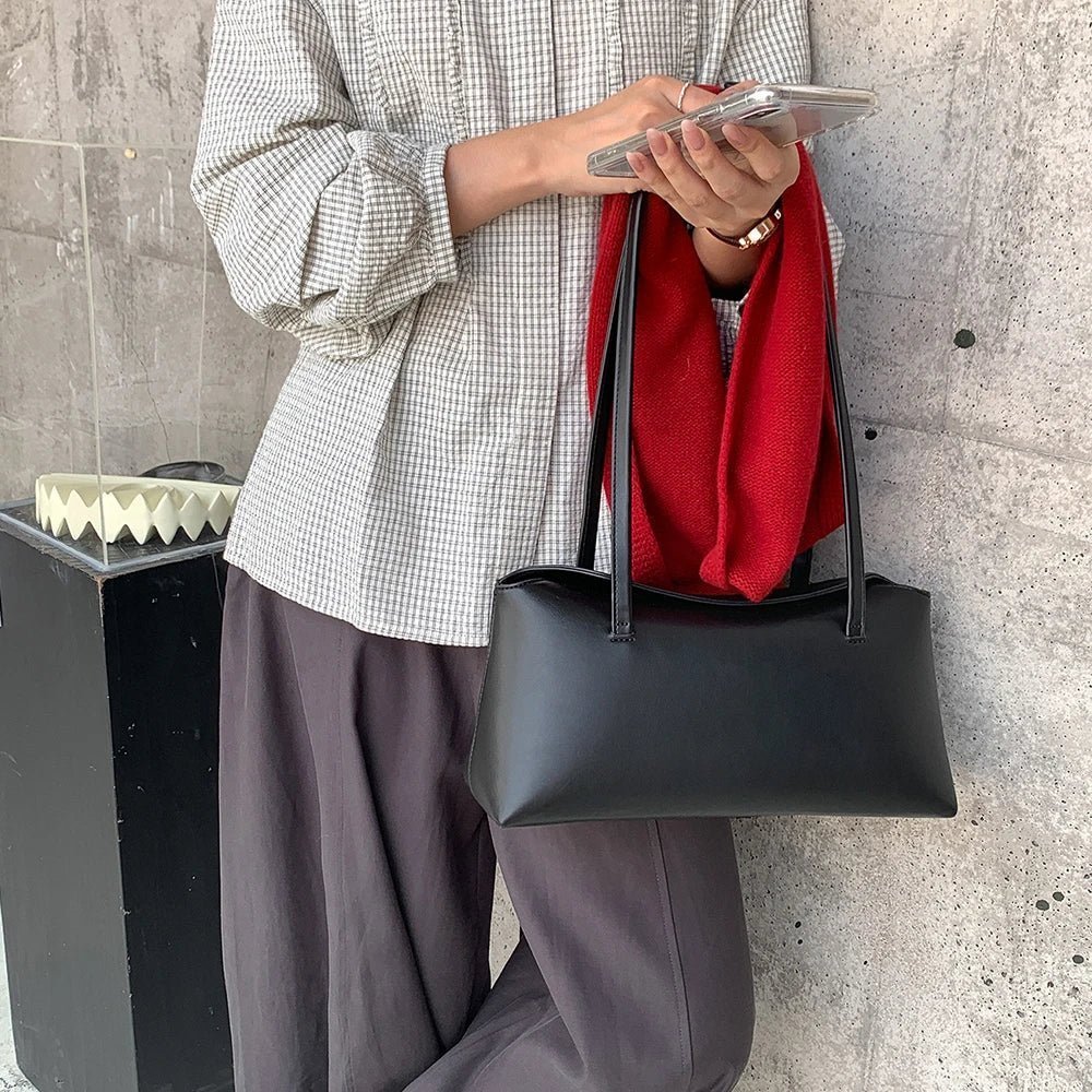 OLANE Stylish Pillow Shoulder Tote Bag BlackBag