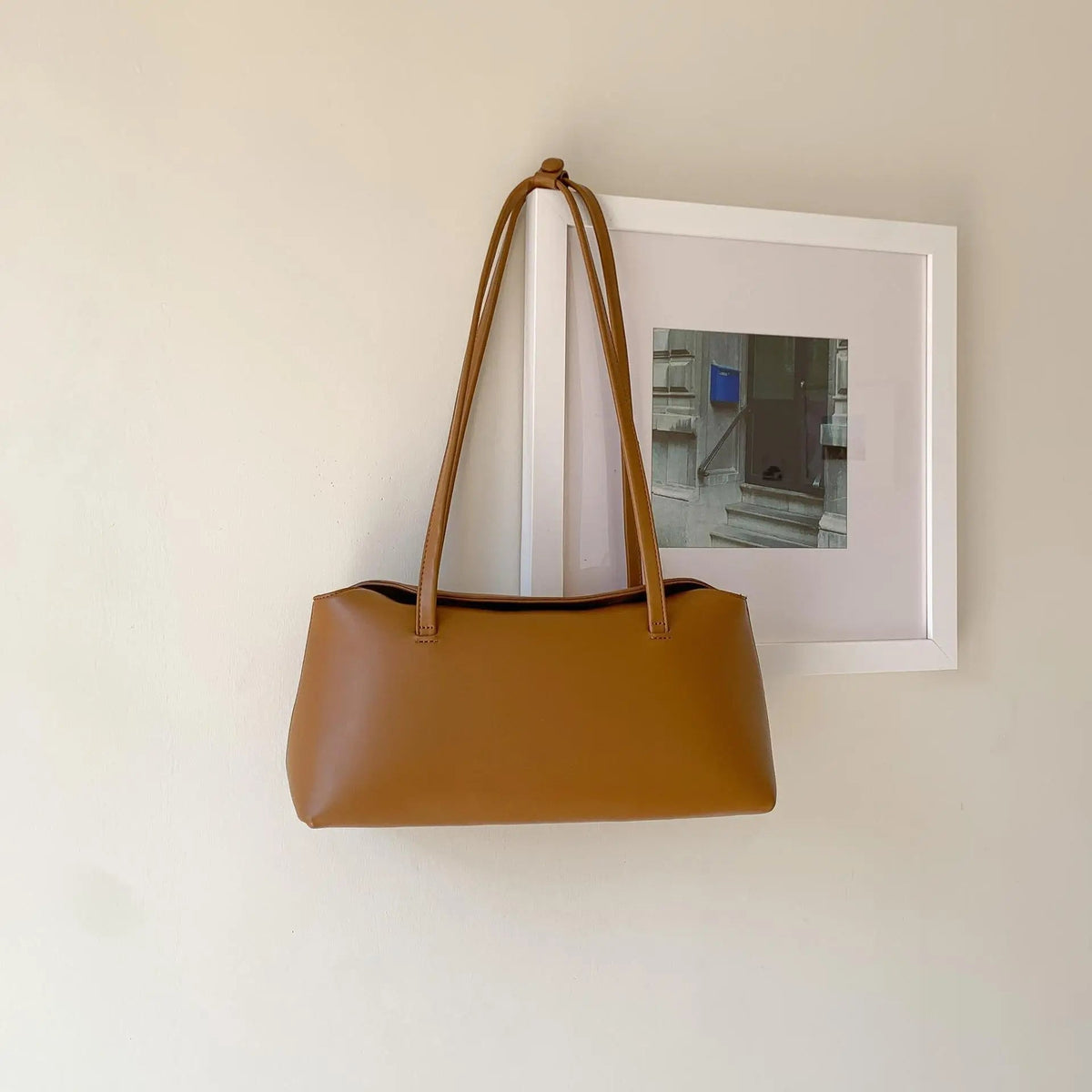 OLANE Stylish Pillow Shoulder Tote Bag BrownBag
