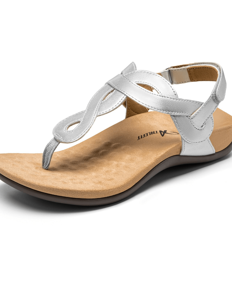 OLANE Stylish T-Strap Arch Support Sandal Blue35/5Women's Shoes