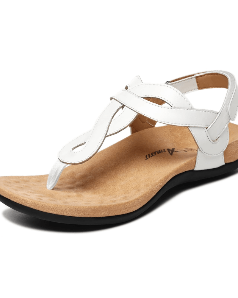 OLANE Stylish T-Strap Arch Support Sandal Blue35/5Women's Shoes