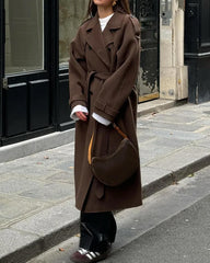 Stylish Belted Autumn Winter Coat