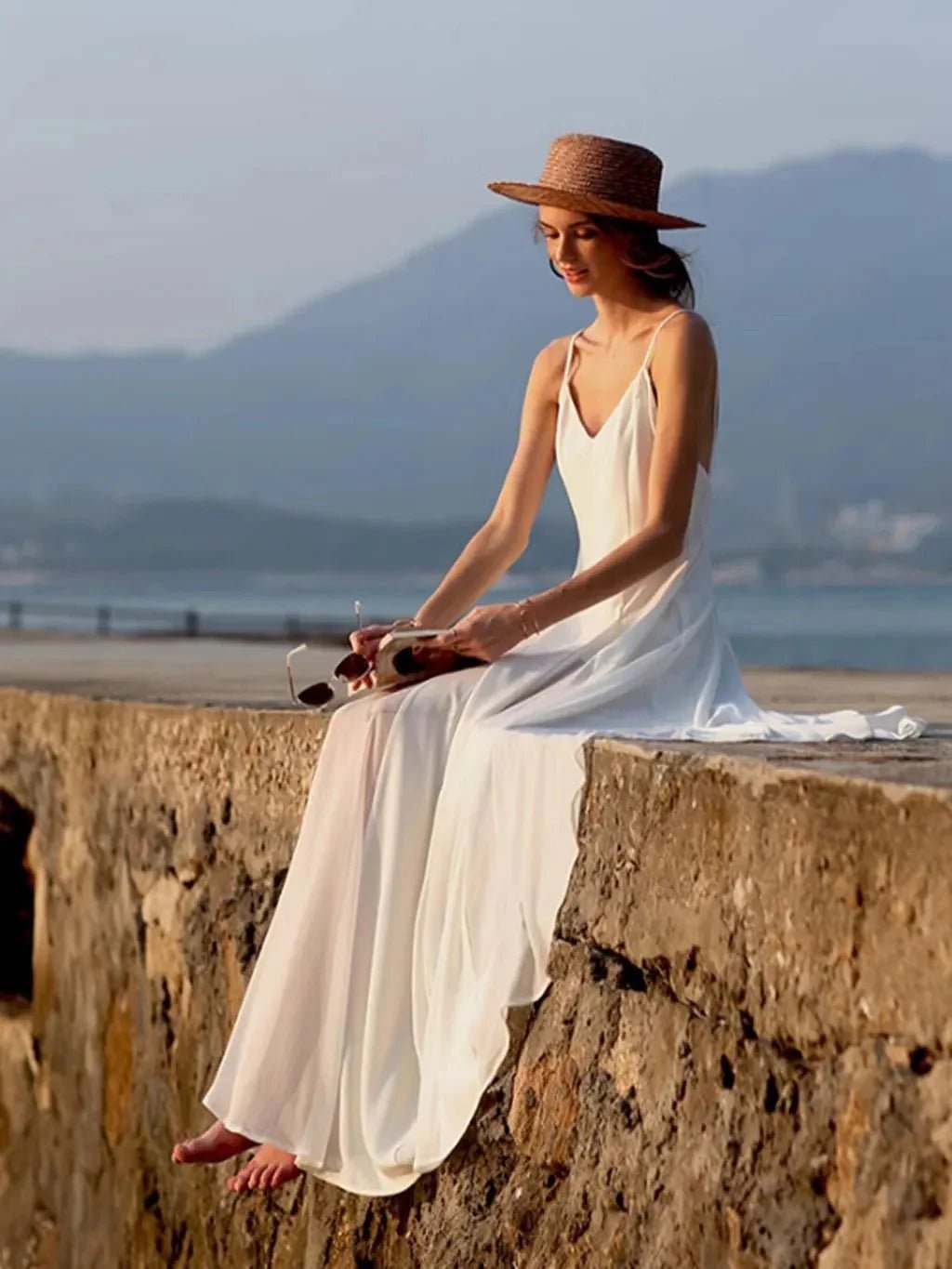 OLANE V - Neck Backless Cami Maxi Dress SWomen’s Dresses