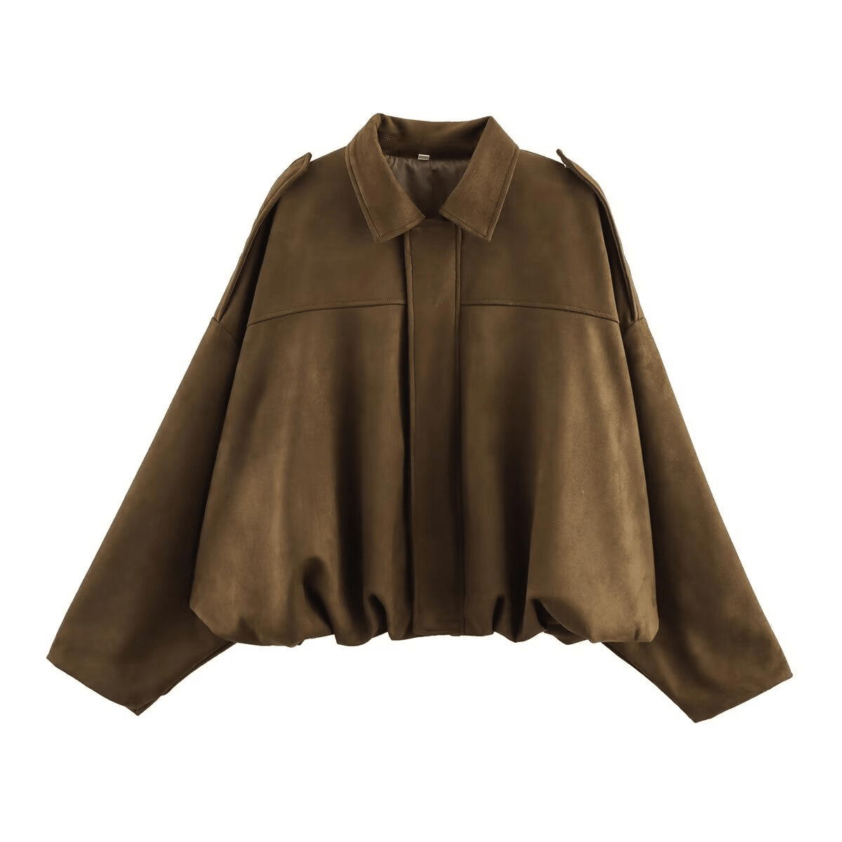 OLANE Vintage Khaki Suede Jacket KhakiMWomen's Coats & Jackets