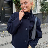 Winter Cape Stand Collar Coat