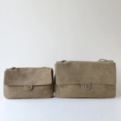 Sac fourre-tout rétro en cuir bovin givré