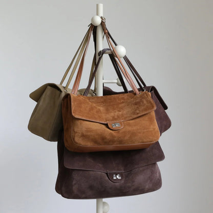 Sac fourre-tout rétro en cuir bovin givré