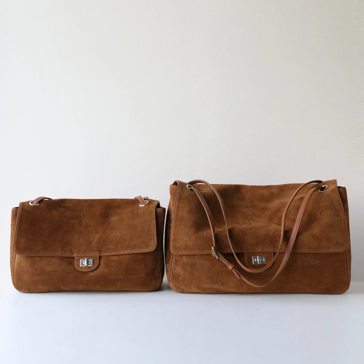 Sac fourre-tout rétro en cuir bovin givré