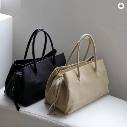 Multi-Compartment Shoulder Tote Bag