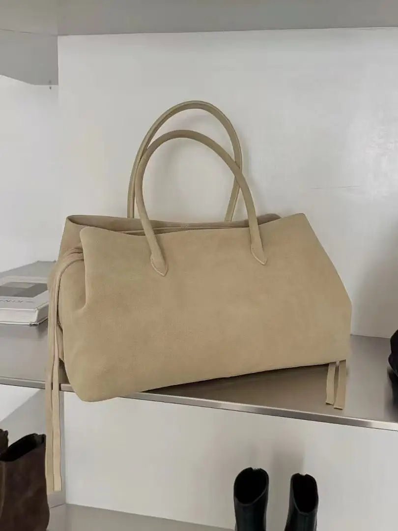 Multi-Compartment Shoulder Tote Bag