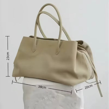 Multi-Compartment Shoulder Tote Bag