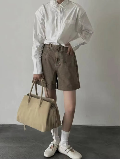 Multi-Compartment Shoulder Tote Bag