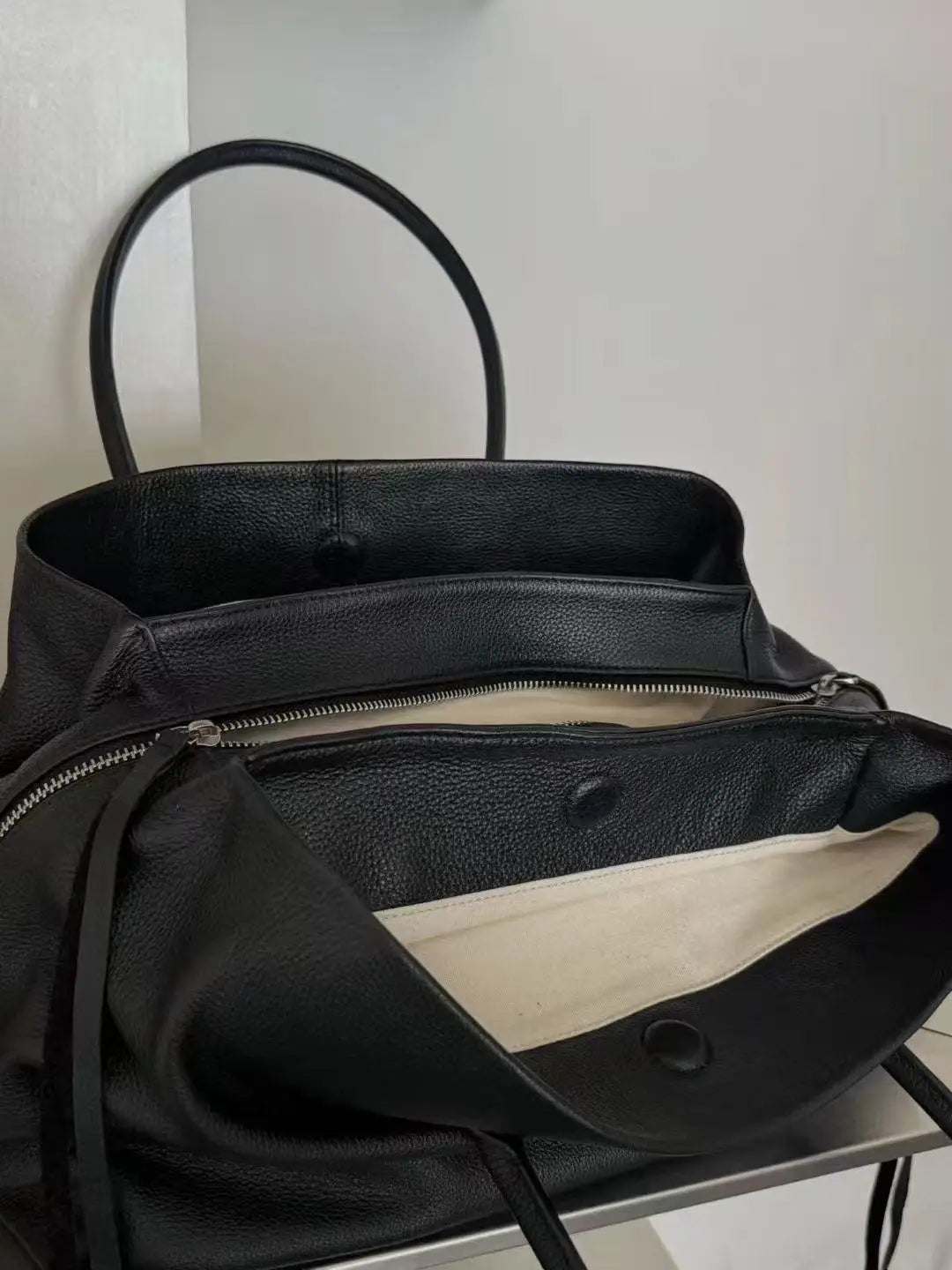 Multi-Compartment Shoulder Tote Bag