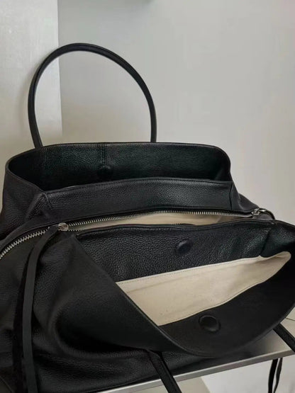 Multi-Compartment Shoulder Tote Bag