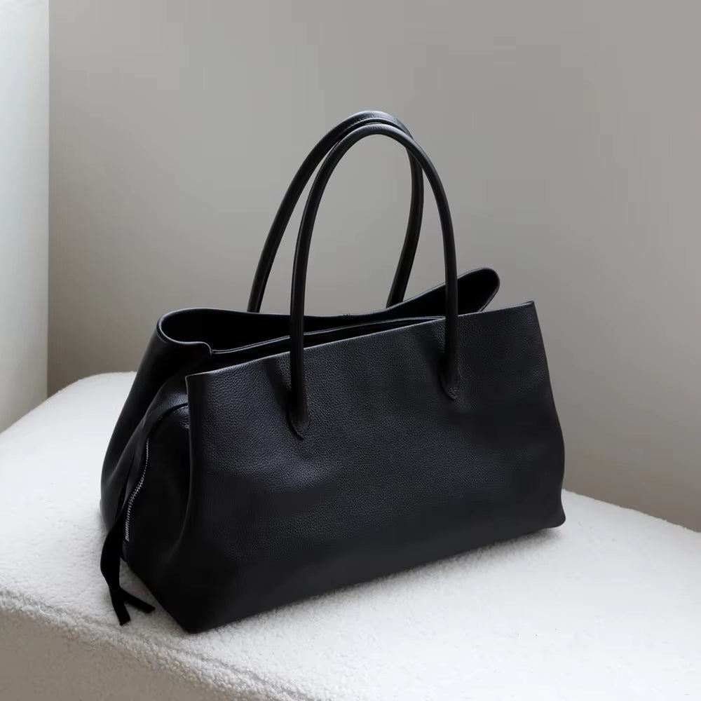 Multi-Compartment Shoulder Tote Bag