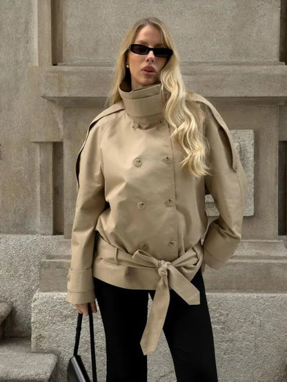 Veste trench utility col montant