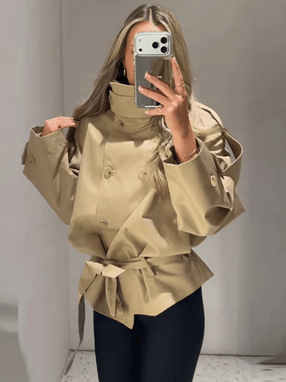 Veste trench utility col montant