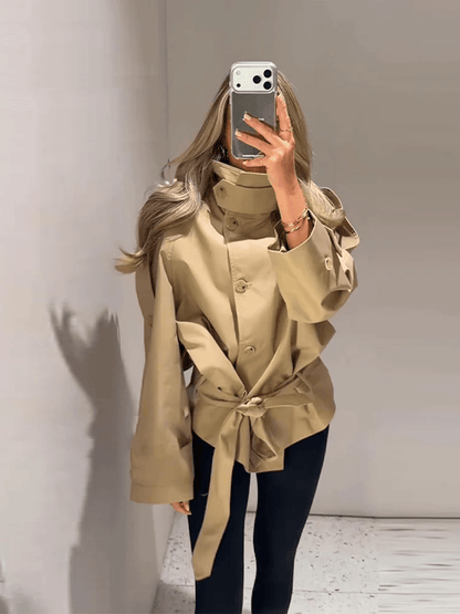 Veste trench utility col montant