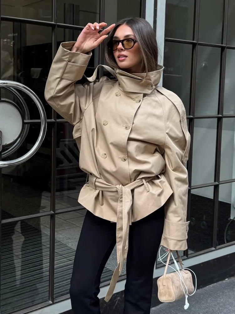 Veste trench utility col montant