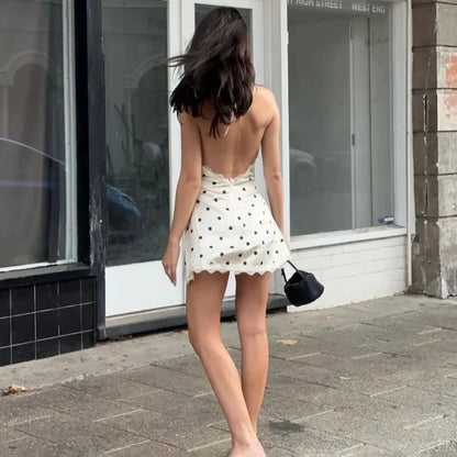 Talia Backless Lace Mini Dress