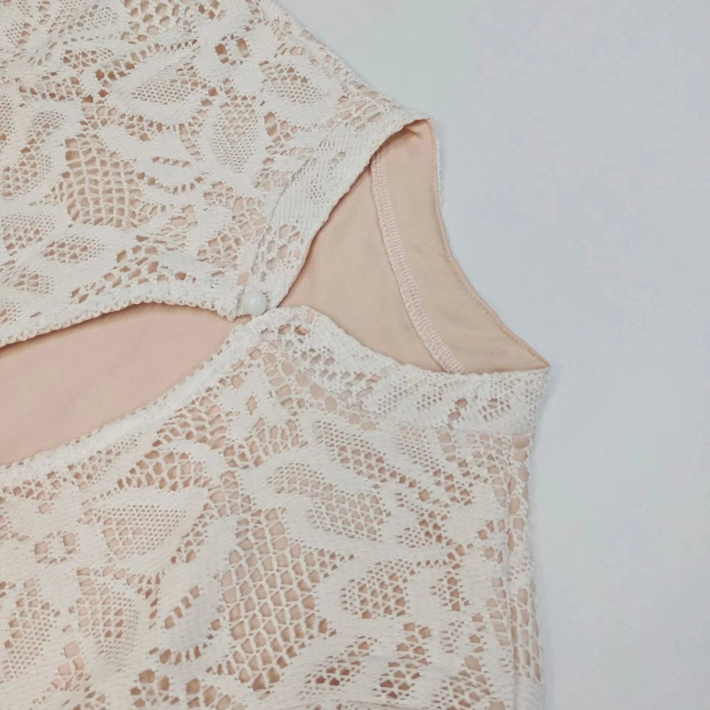 Long Sleeve Cut-Out Lace Mini Dress