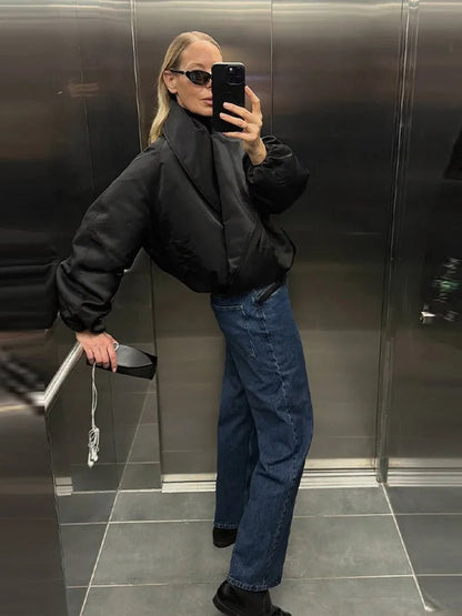 Oversized Padded Bomber Jacket