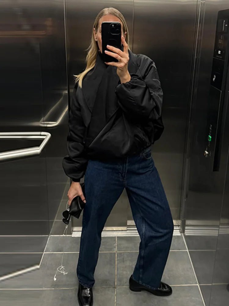 Oversized Padded Bomber Jacket