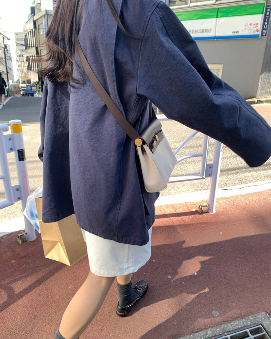 Classic Contrast Collar Utility Jacket
