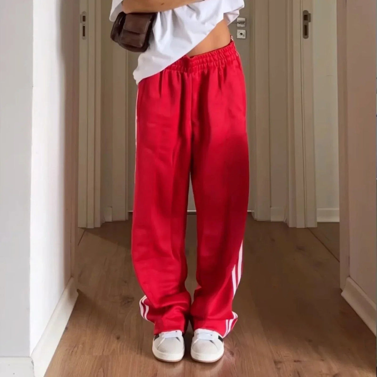 Striped Drawstring Sweatpants