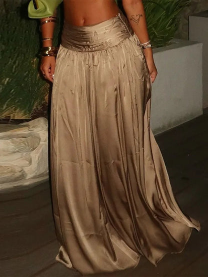 Halter Backless Crop Top & Skirt Set