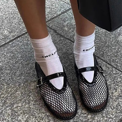 Evangeline Mesh Ballet Flats