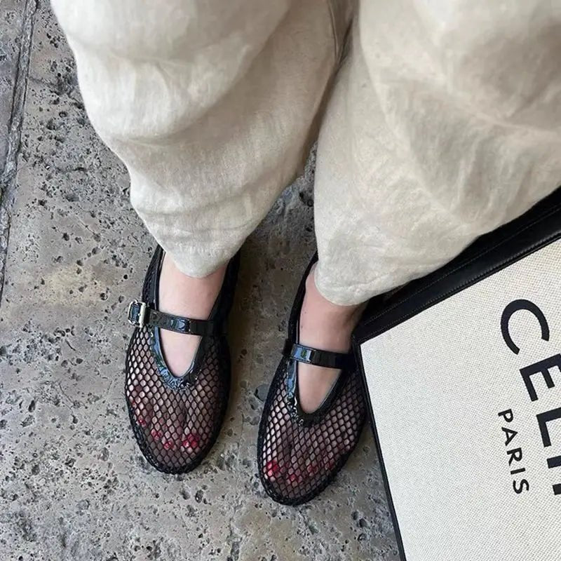 Evangeline Mesh Ballet Flats
